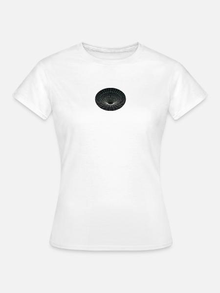 Vortex-Gitter Wurmloch - Frauen T-Shirt - Weiß