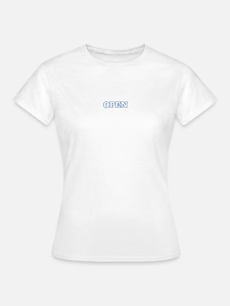 Open - Frauen T-Shirt - Weiß