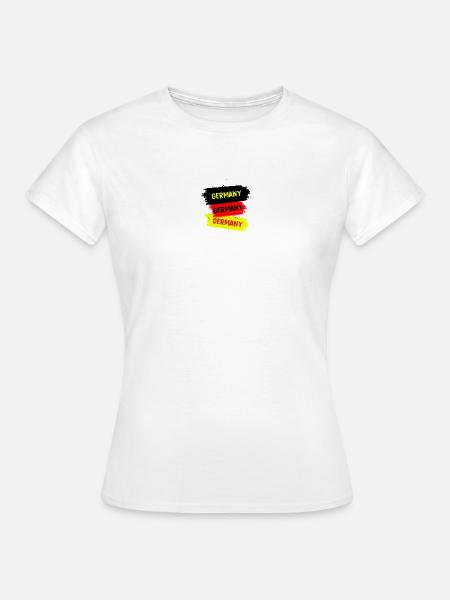 Deutschland Design - Frauen T-Shirt - Weiß