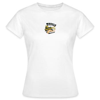 Muskel Flüsterer - Frauen T-Shirt - Weiß - Vorne - AI Model Female 172 dark (172cm)