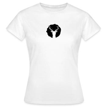 Deer Patch - Women's T-Shirt - white - Front - AI Model Female 172 dark (172cm)