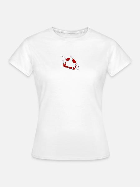 Cavalry / Kavallerie rote Sonne - Frauen T-Shirt - Weiß