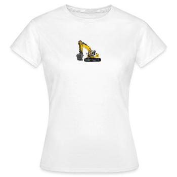 Excavator yellow - Women's T-Shirt - white - Front - AI Model Female 172 dark (172cm)