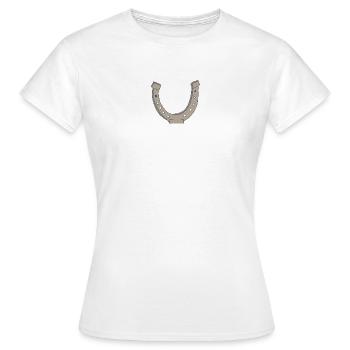 fer à cheval - T-shirt Femme - blanc - Devant - AI Model Female 172 dark (172cm)