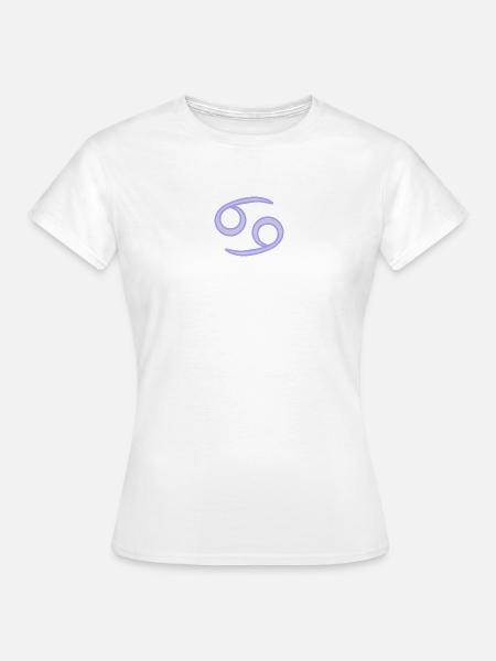 Krebs-Sternzeichen-Symbol Pastel Lila - Frauen T-Shirt - Weiß
