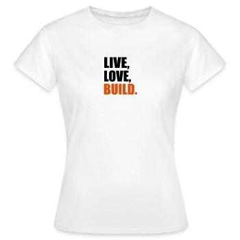 Construction - T-shirt Femme - blanc - Devant - AI Model Female 172 dark (172cm)
