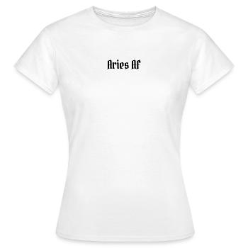 Sternzeichen Widder - Frauen T-Shirt - Weiß - Vorne - AI Model Female 172 dark (172cm)