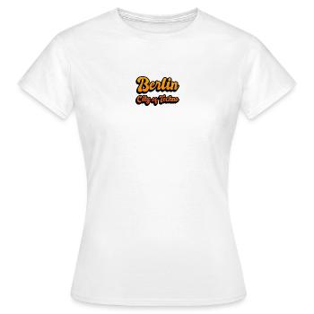 Berlin, ville de la techno - T-shirt Femme - blanc - Devant - AI Model Female 172 dark (172cm)
