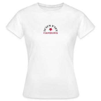 Hambourg - T-shirt Femme - blanc - Devant - AI Model Female 172 dark (172cm)