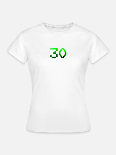 schenken, 30 Pixelig - Frauen T-Shirt - Weiß