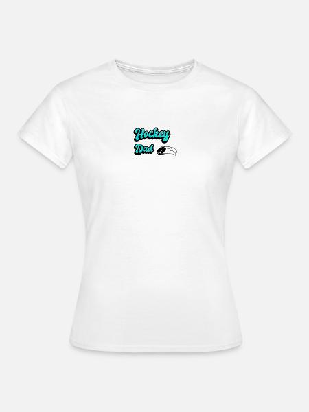 Hockey Vater Design - Frauen T-Shirt - Weiß