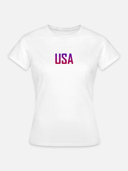 USA - Frauen T-Shirt - Weiß