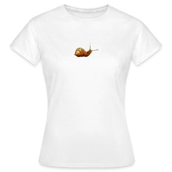 süße tiershirts, Weinbergschnecke - Frauen T-Shirt - Weiß - Vorne - AI Model Female 172 dark (172cm)