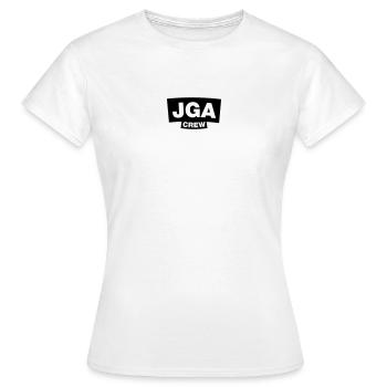 Equipage d’enterrement de vie de garçon - Emblème - T-shirt Femme - blanc - Devant - AI Model Female 172 dark (172cm)