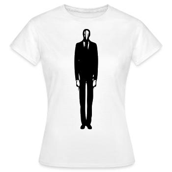 Slenderman - Women's T-Shirt - white - Front - AI Model Female 172 dark (172cm)