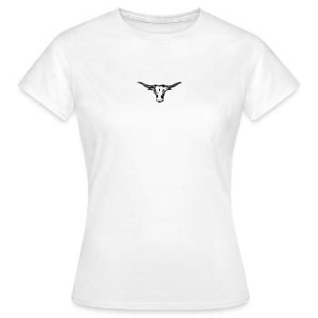 texas longhorn exit-shirt - Women's T-Shirt - white - Front - AI Model Female 172 dark (172cm)