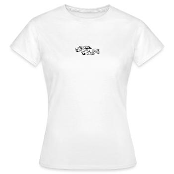 Caddy Vektor - Oldtimer, Low Rider - Frauen T-Shirt - Weiß - Vorne - AI Model Female 172 dark (172cm)