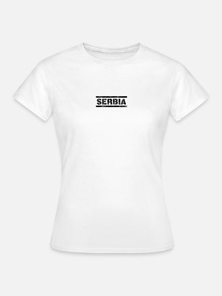 Serbia - Frauen T-Shirt - Weiß