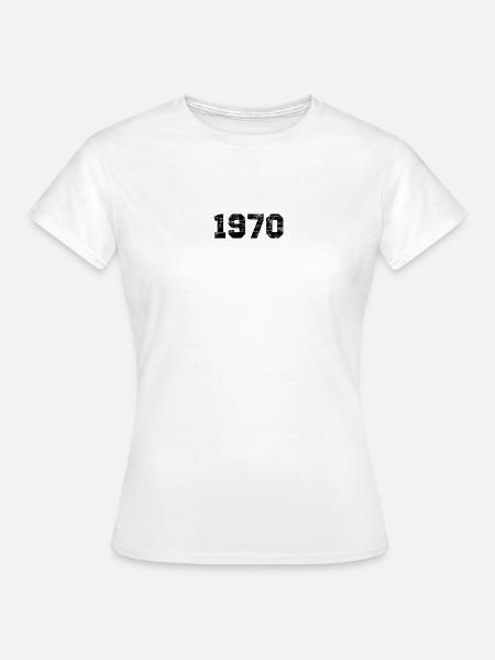 1970 - Frauen T-Shirt - Weiß