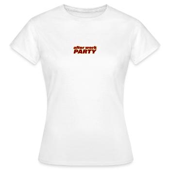AFTER WORK PARTY - Frauen T-Shirt - Weiß - Vorne - AI Model Female 172 dark (172cm)