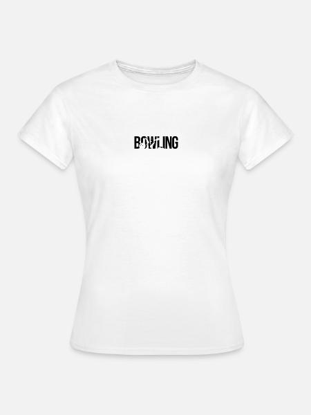 bowling bowlen - Frauen T-Shirt - Weiß