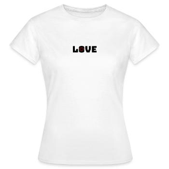 Love Heart red - Frauen T-Shirt - Weiß - Vorne - AI Model Female 172 dark (172cm)
