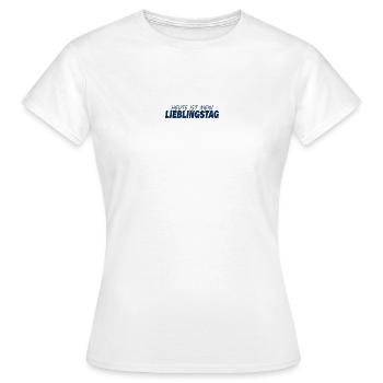 LIEBLINGSTAG - Frauen T-Shirt - Weiß - Vorne - AI Model Female 172 dark (172cm)