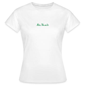 ABU DHABI - T-shirt Femme - blanc - Devant - AI Model Female 172 dark (172cm)
