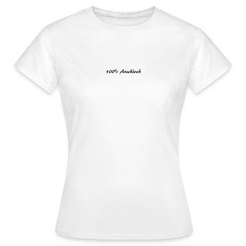 100% asshole - Women's T-Shirt - white - Front - AI Model Female 172 dark (172cm)