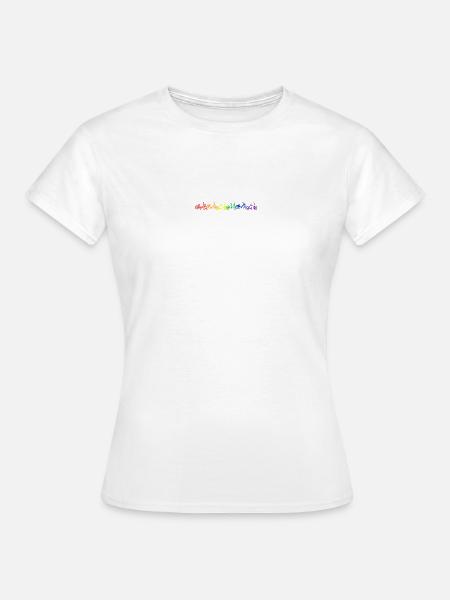 Das Leben ist bunt. - Frauen T-Shirt - Weiß