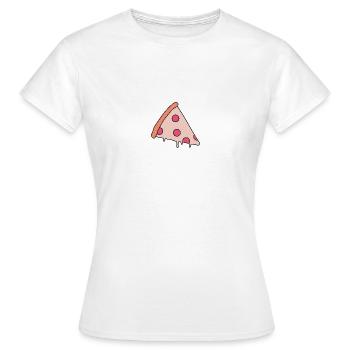 Pizza Slice - Frauen T-Shirt - Weiß - Vorne - AI Model Female 172 dark (172cm)