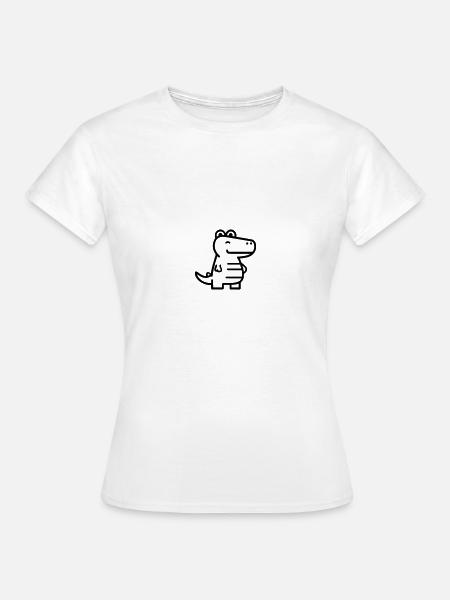 Krokodil - Frauen T-Shirt - Weiß