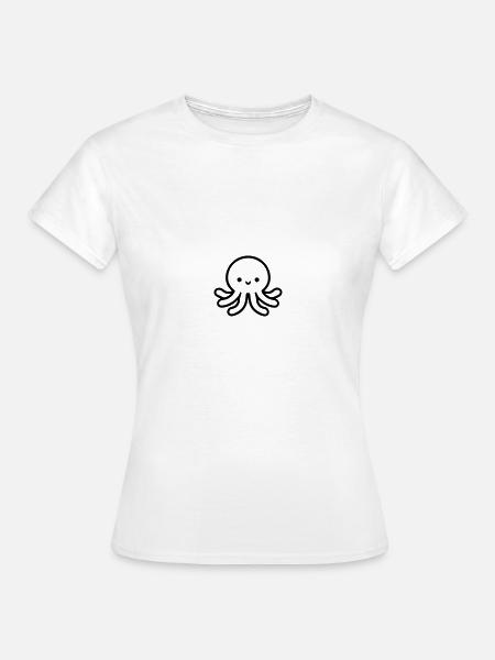 Krake - Frauen T-Shirt - Weiß