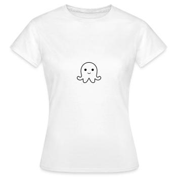 Pieuvre - T-shirt Femme - blanc - Devant - AI Model Female 172 dark (172cm)