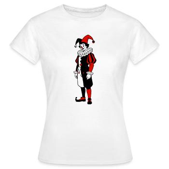 Joker Medieval - Women's T-Shirt - white - Front - AI Model Female 172 dark (172cm)