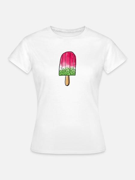 Icecream Watermelon - Frauen T-Shirt - Weiß
