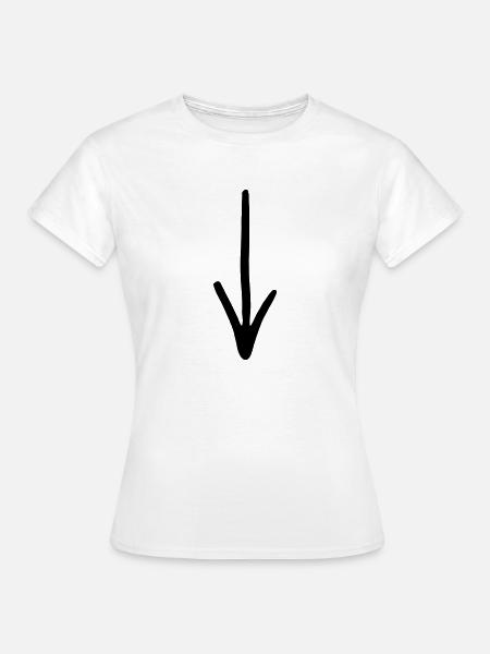 Pfeil - Frauen T-Shirt - Weiß