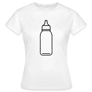 Flasche - Frauen T-Shirt - Weiß - Vorne - AI Model Female 172 dark (172cm)