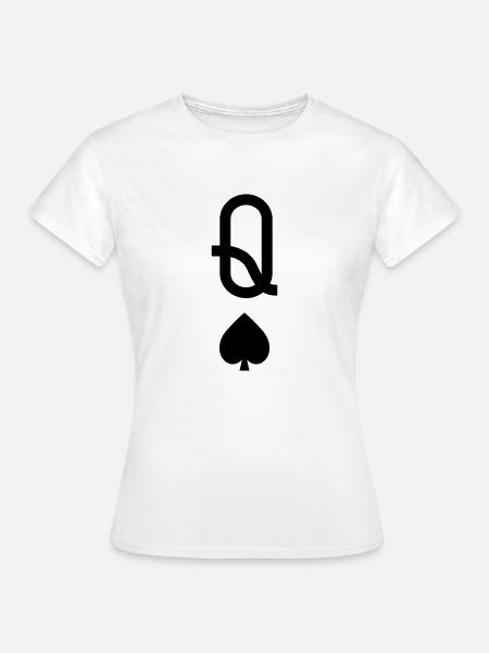 Dame Pik - Frauen T-Shirt - Weiß