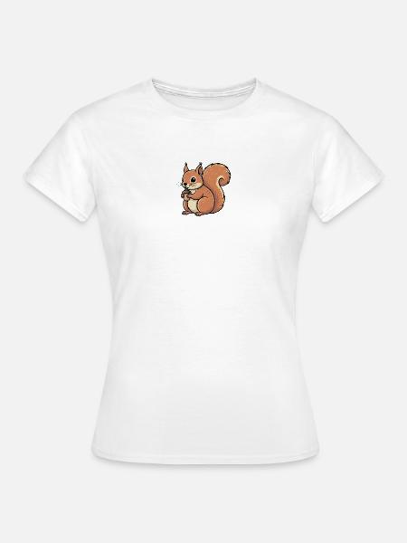 Eichhörnchen - Frauen T-Shirt - Weiß