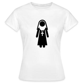 Religieuse - T-shirt Femme - blanc - Devant - AI Model Female 172 dark (172cm)