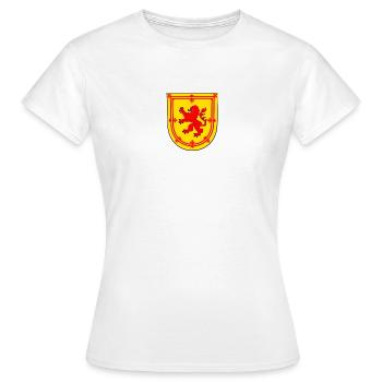scotland lion coat arms - T-shirt Femme - blanc - Devant - AI Model Female 172 dark (172cm)