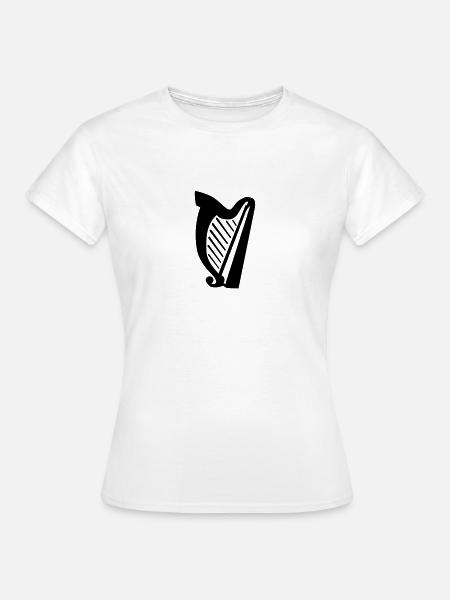 Harfe - Frauen T-Shirt - Weiß