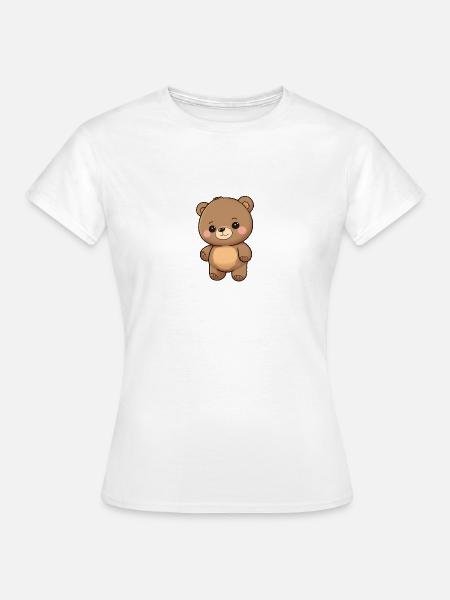 Total niedlicher Bär - Frauen T-Shirt - Weiß