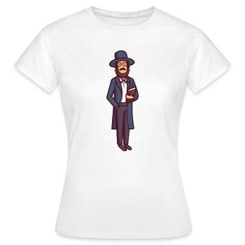 Illustration juive vintage - T-shirt Femme - blanc - Devant - AI Model Female 172 dark (172cm)