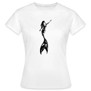 Tinte Meerjungfrau - Frauen T-Shirt - Weiß - Vorne - AI Model Female 172 dark (172cm)