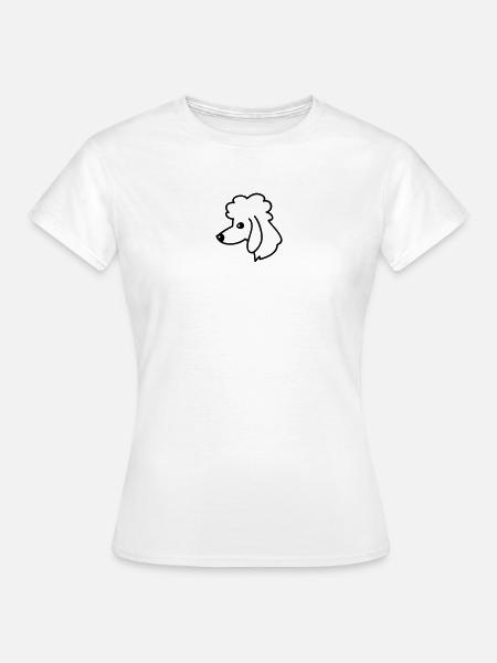 Pudel Portrait - Frauen T-Shirt - Weiß