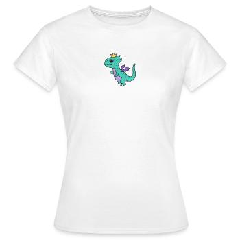 Drache Drachen - Frauen T-Shirt - Weiß - Vorne - AI Model Female 172 dark (172cm)