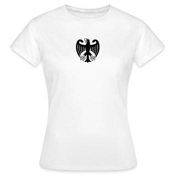Deutschland Adler - Frauen T-Shirt - Weiß - Vorne - AI Model Female 172 dark (172cm)
