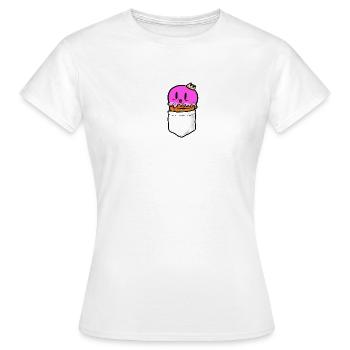Ice Bags Poche de poche poche poche crème glacée - T-shirt Femme - blanc - Devant - AI Model Female 172 dark (172cm)